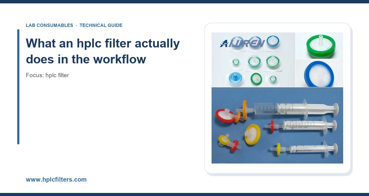What an hplc filter actually does in the workflow