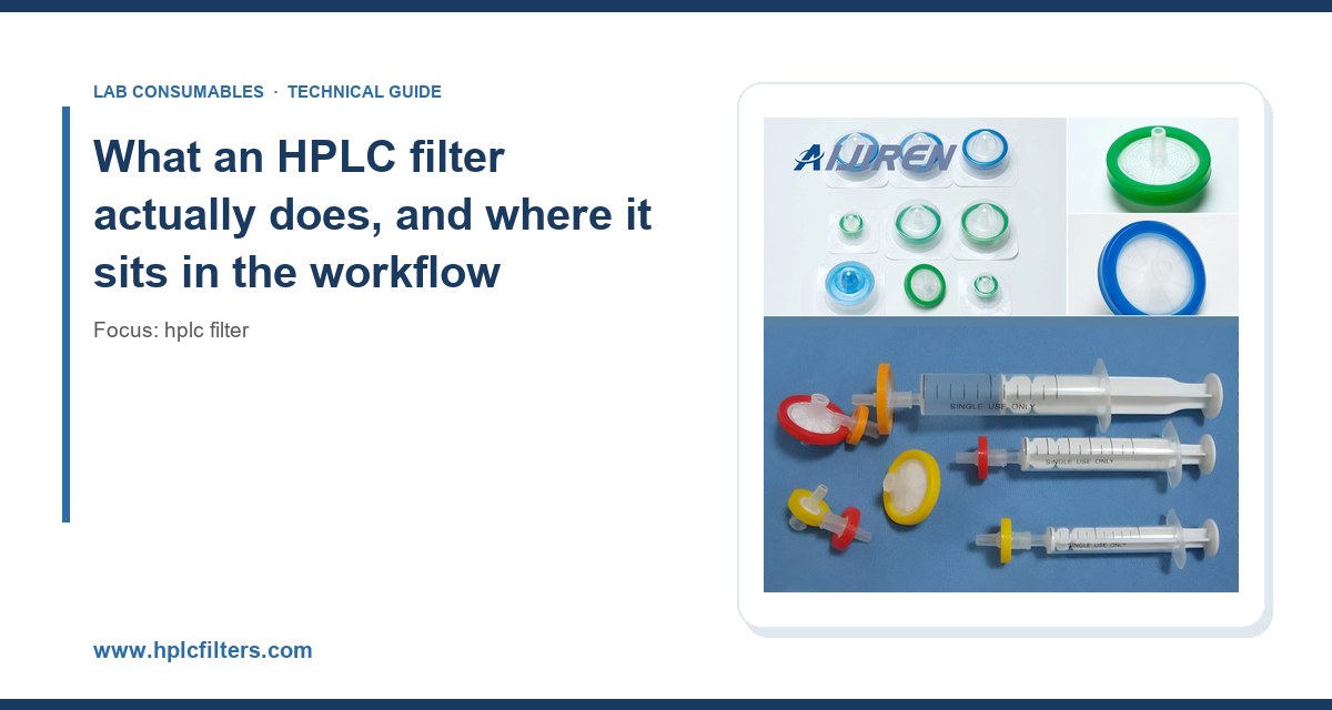 What an HPLC filter actually does, and where it sits in the workflow