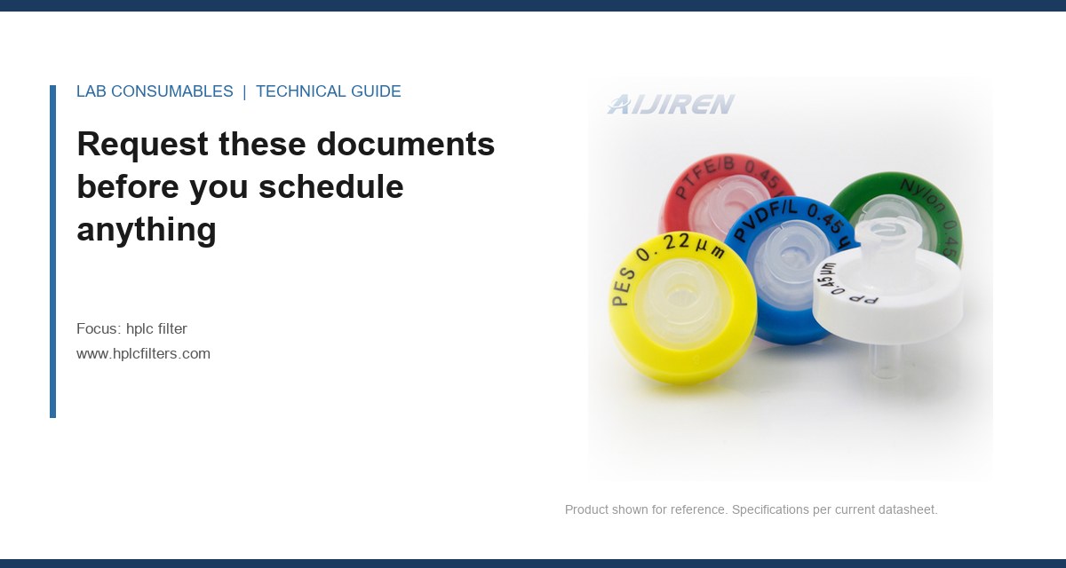 Request these documents before you schedule anything