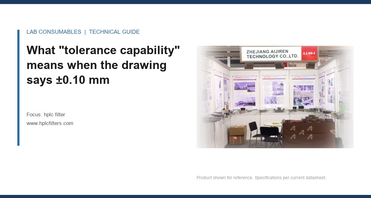 What “tolerance capability” means when the drawing says ±0.10 mm